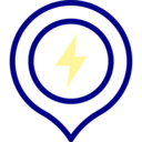 energy,maps and location,map point,placeholder,electricity,location pin,charge,thunder